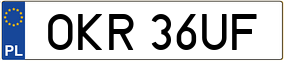 Trailer License Plate